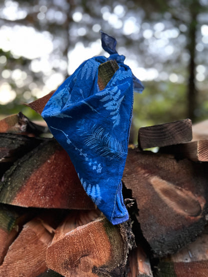 Cyanotype Bandana - Patchwork Botanicals