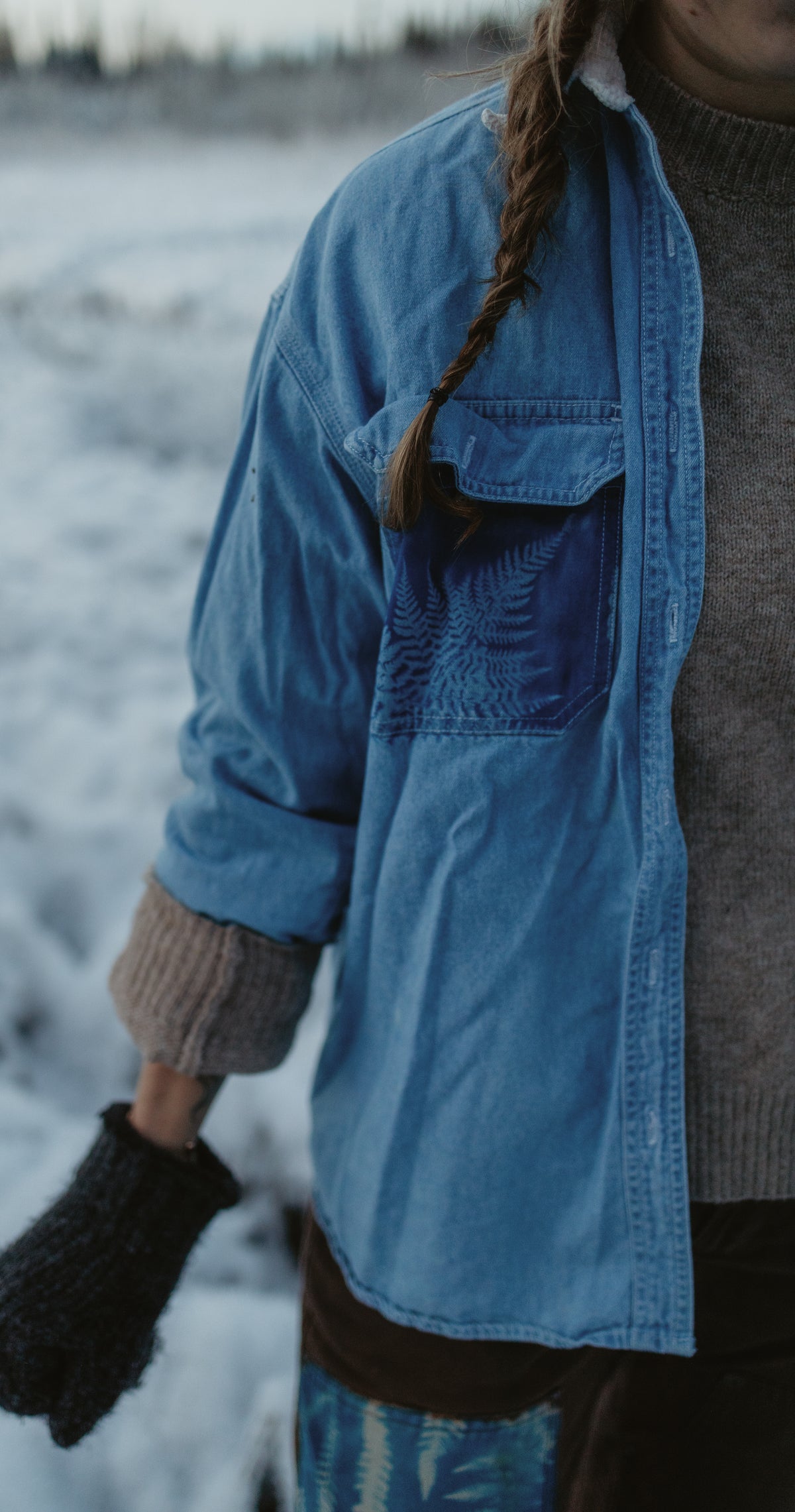 Denim shirt