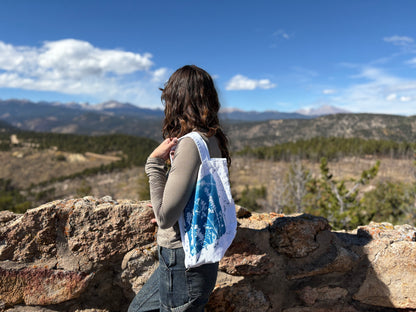 Cyanotype Splatter Bag