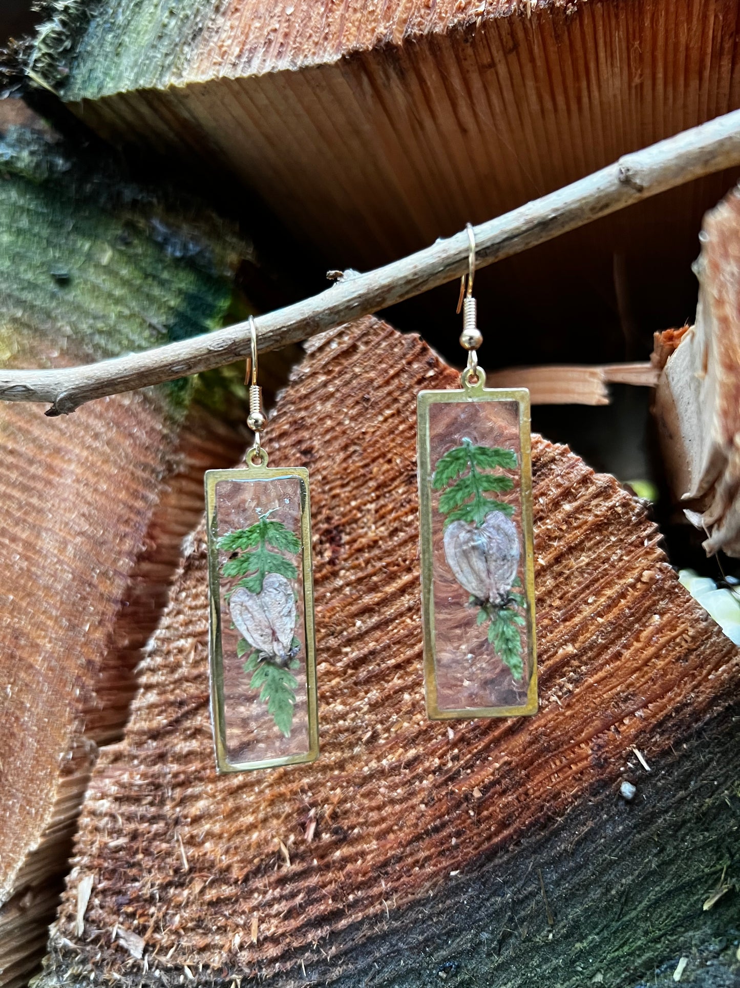 Alaska Wild Botanical Heart Earrings