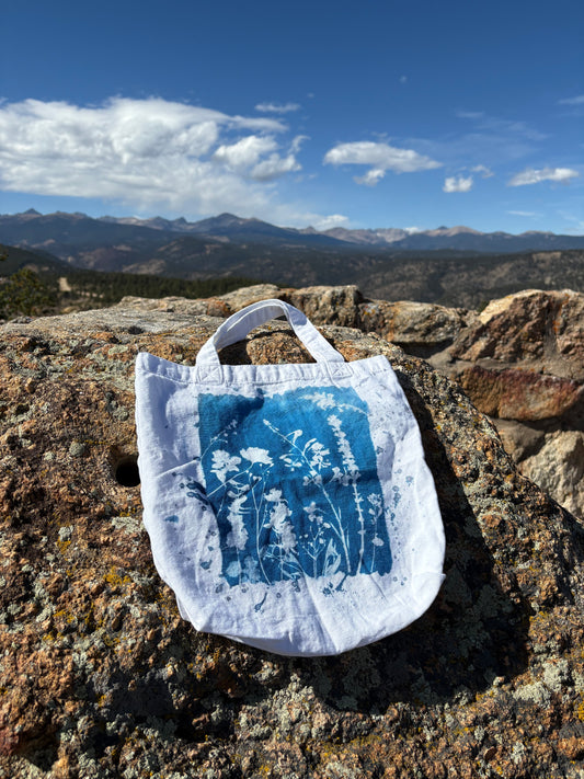 Cyanotype Splatter Bag