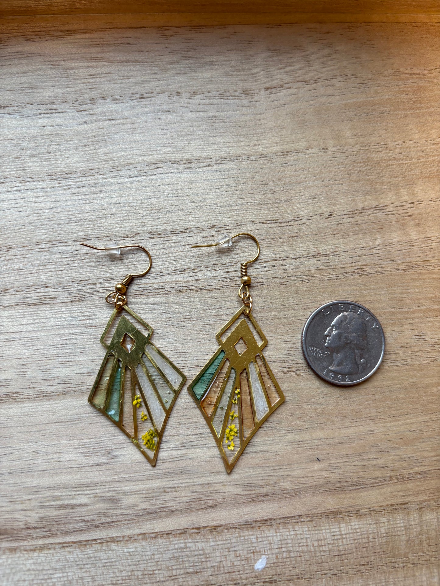 Stained Glass / Alaska Wildflower Earrings