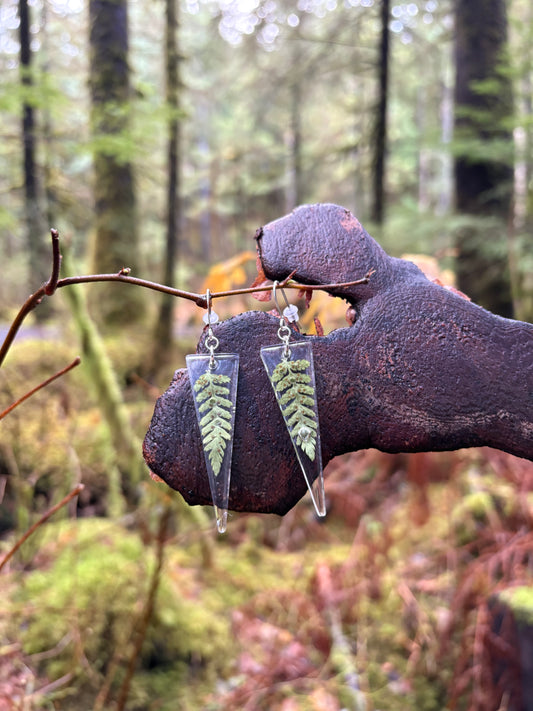 Fern earrings