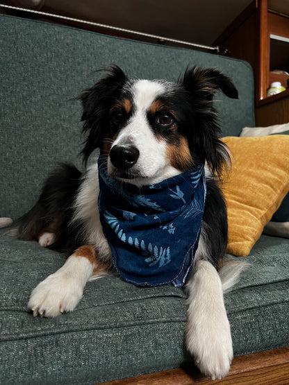 Cyanotype Bandana - Patchwork Botanicals