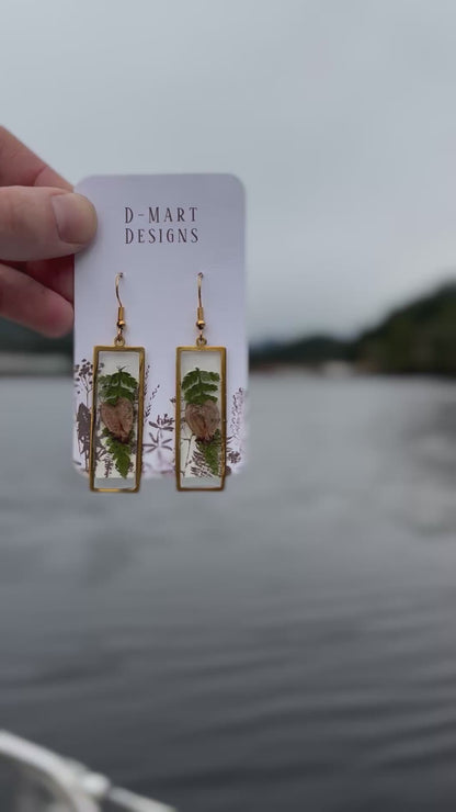 Alaska Wild Botanical Heart Earrings