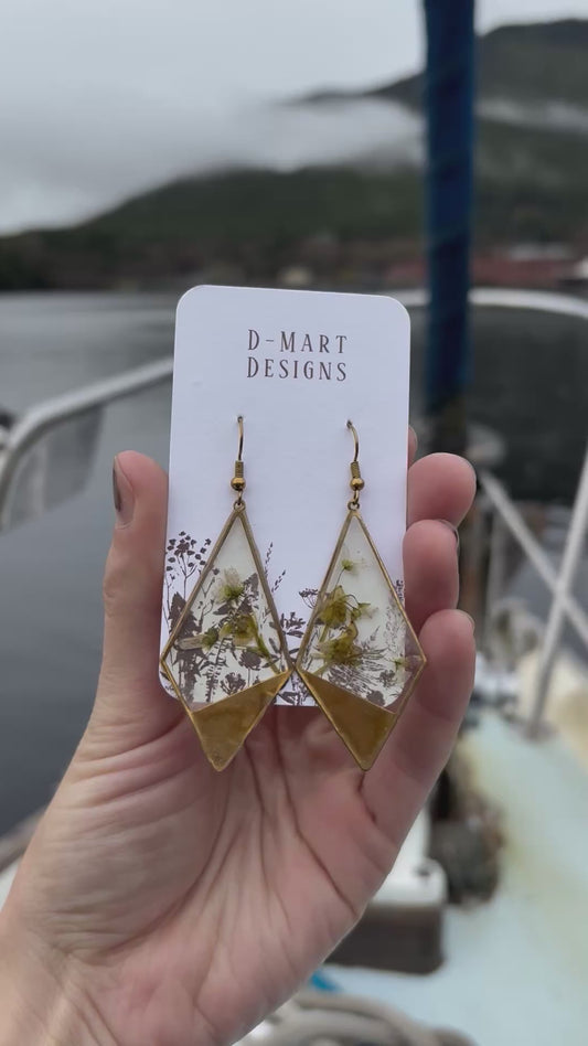 Geometric Wildflower Earrings