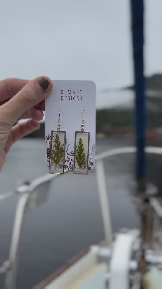 Cedar tree earrings